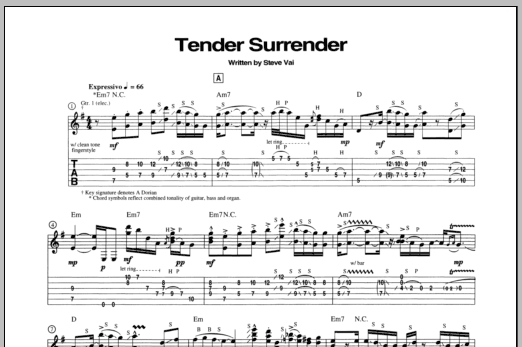 tender surrender chord progression